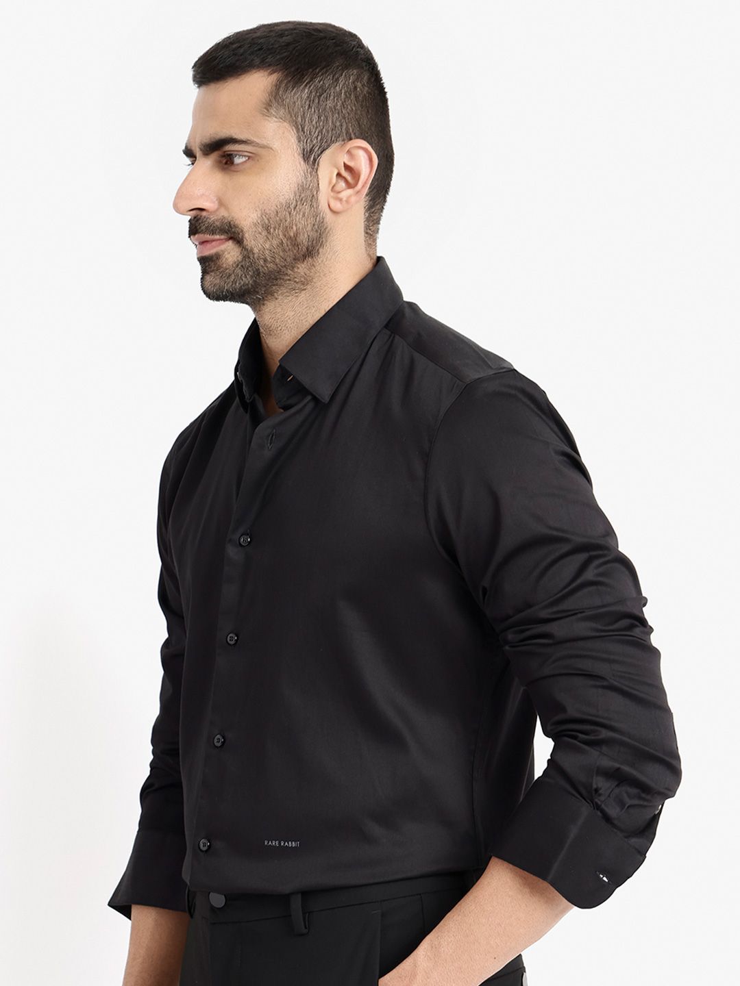 RARE RABBIT Men Como Slim Fit Formal Cotton Shirt