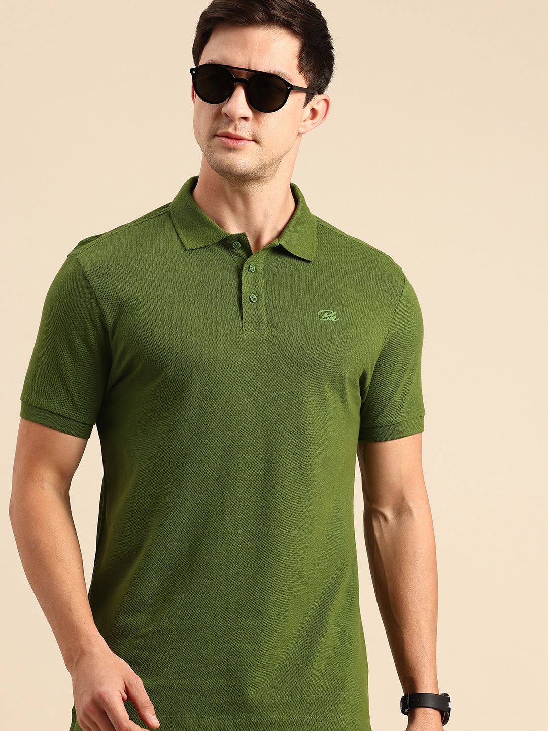 Being Human Pure Cotton Polo Collar Casual T-shirt