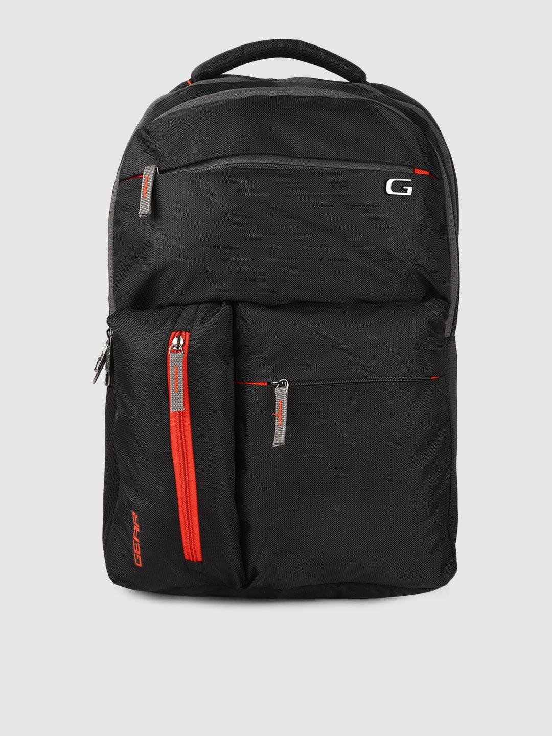 Gear Unisex Black Journey Backpack With Raincover