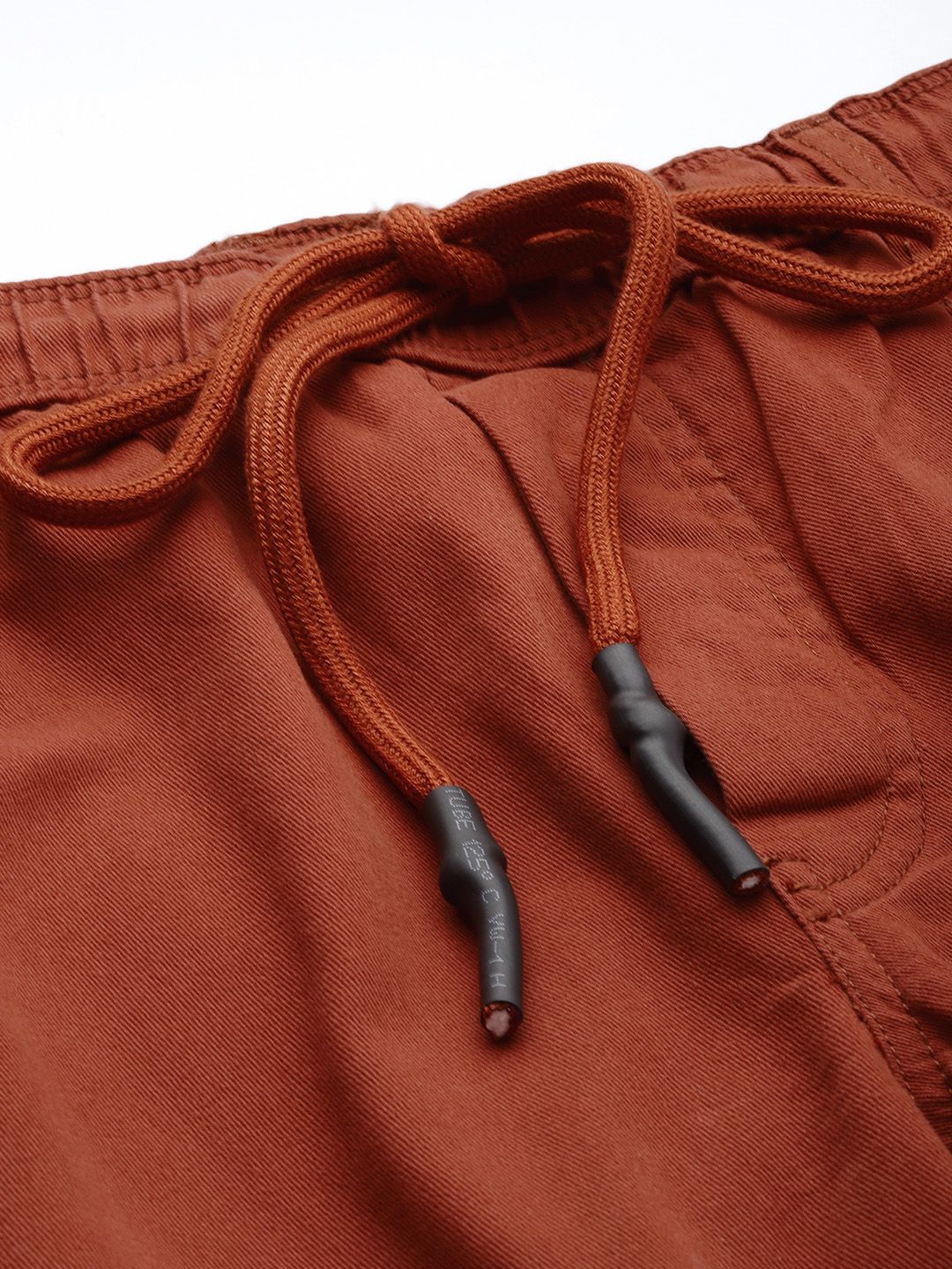 The Indian Garage Co Men Rust Joggers Trousers