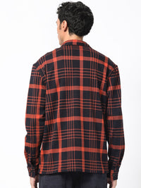 RARE RABBIT Men Vega Checked Cotton Tailored Shacket