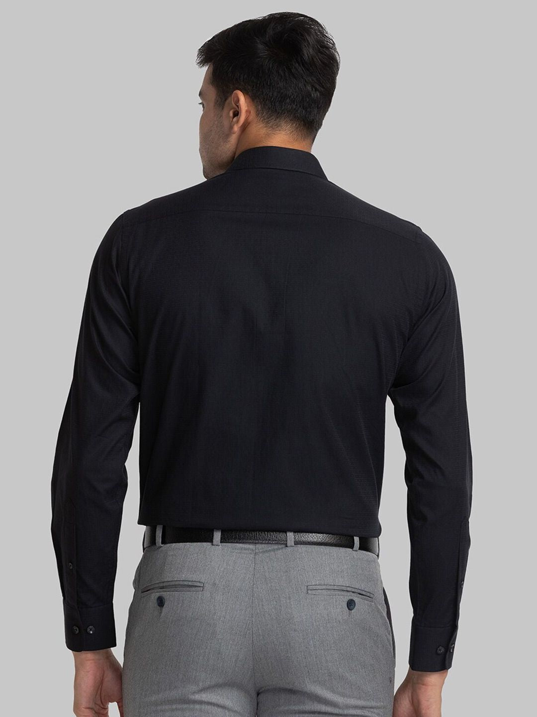 Park Avenue Self Design Slim Fit Organic Cotton Formal Shirt