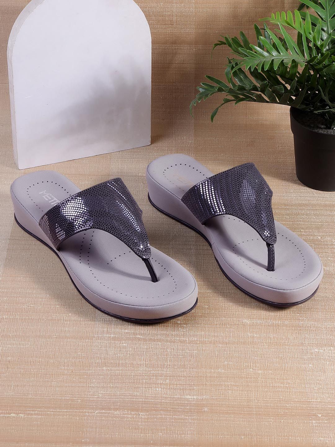 Metro Women Embellished comfort sandals
