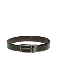 Teakwood Leathers Men Textured Leather Reversible Formal Belt