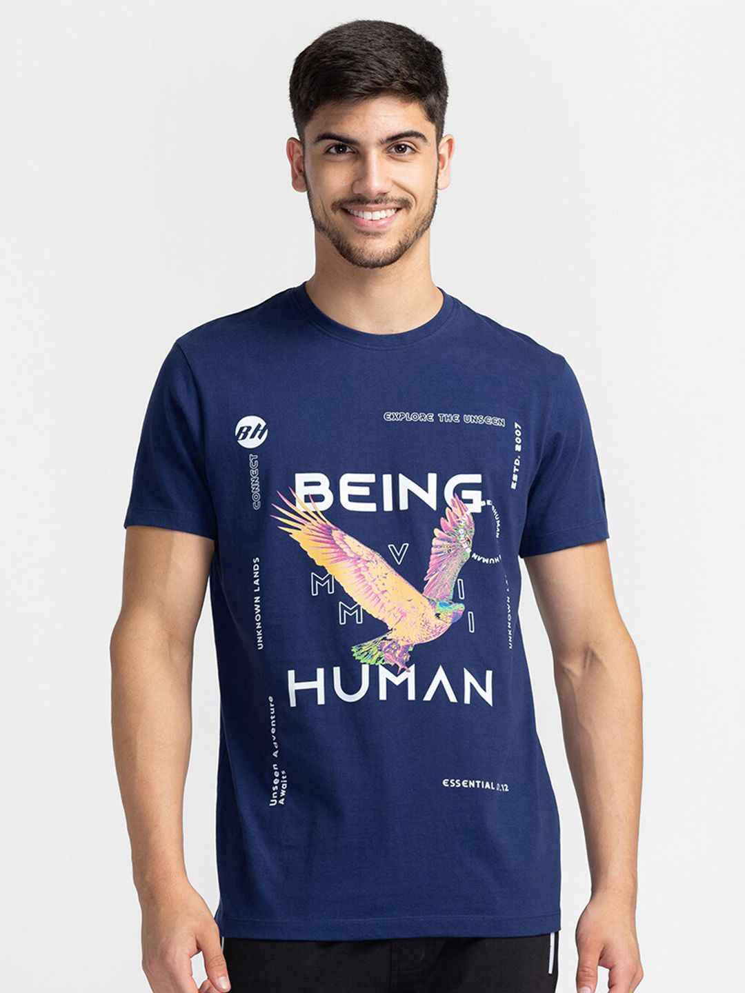 Being Human Typography Printed T-shirt