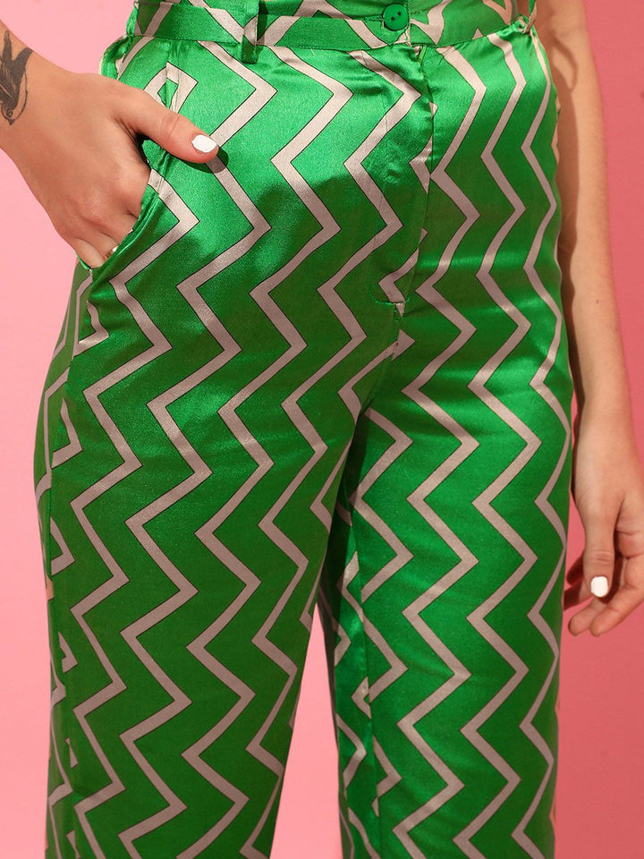STREET 9 Women Mid Rise Printed Loose Fit Trousers