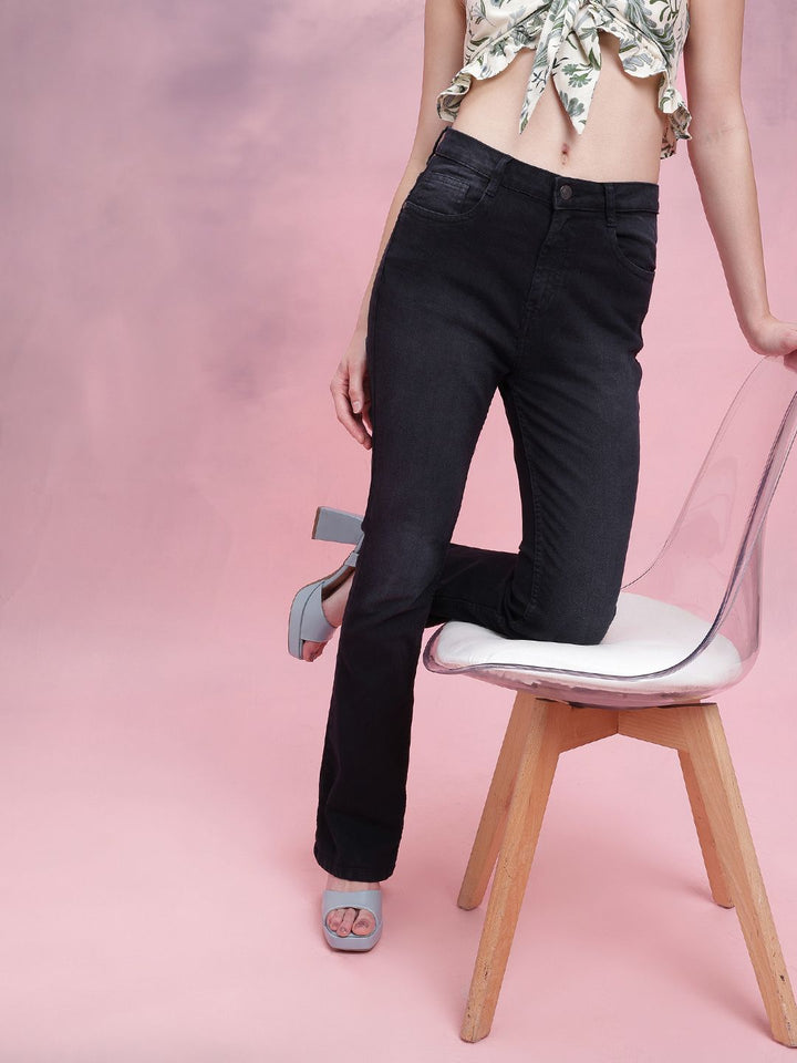 DressBerry Women Mid-Rise Stretchable Bootcut Jeans