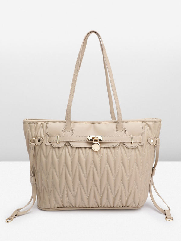 DressBerry Structured Quilted Shoulder Bag