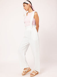DressBerry Utility Chic Trousers With Suspenders