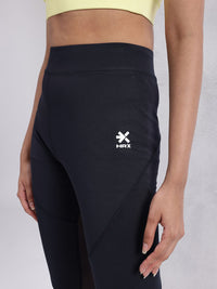 HRX by Hrithik Roshan Women Brand Logo Detail Mesh Rapid-Dry Cropped Training Tights