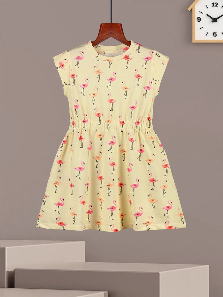 HELLCAT Girls  Pack of 2 Graphic Printed A-Line Cotton Dress