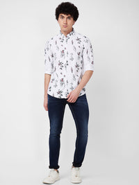 SPYKAR Floral Printed Cotton Casual Shirt