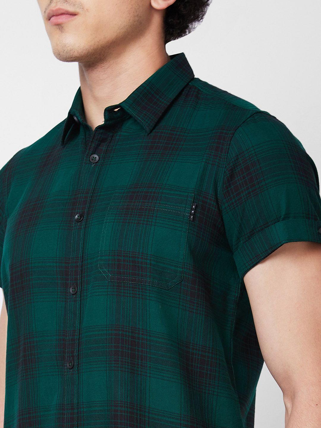 SPYKAR Tartan Checked Casual Shirt