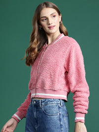 DressBerry Fleece Bomber Jacket