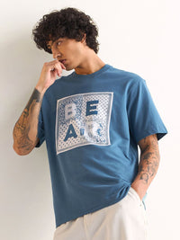 THE BEAR HOUSE Men Printed Drop-Shoulder Sleeves T-shirt