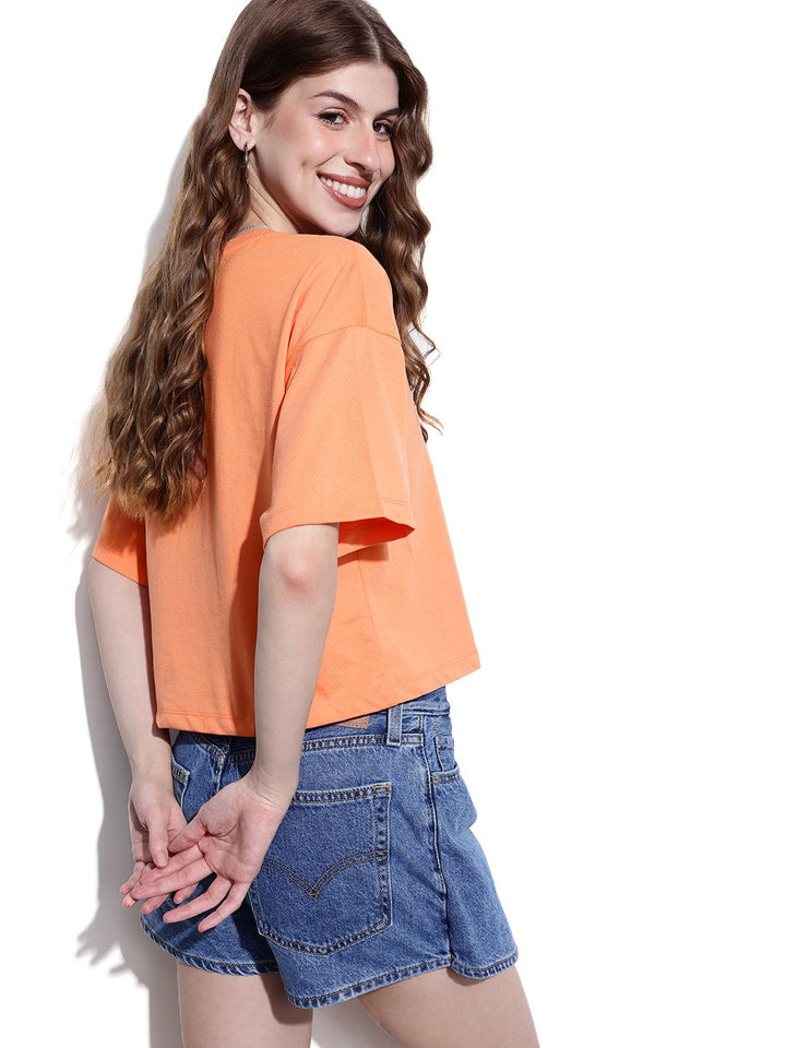 DressBerry Coral Dream Back To School Boxy T-shirt