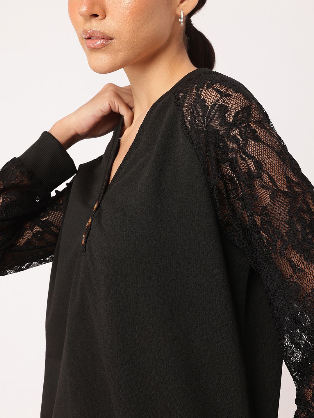 DressBerry K-Chic Lace Trimmed Top