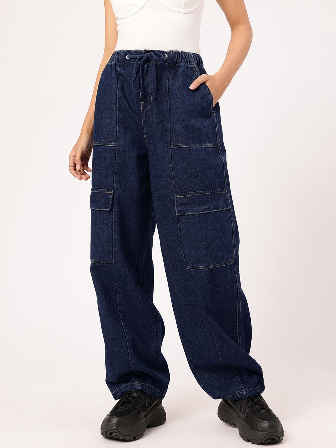 DressBerry Women Midnight Blues Flared Jeans