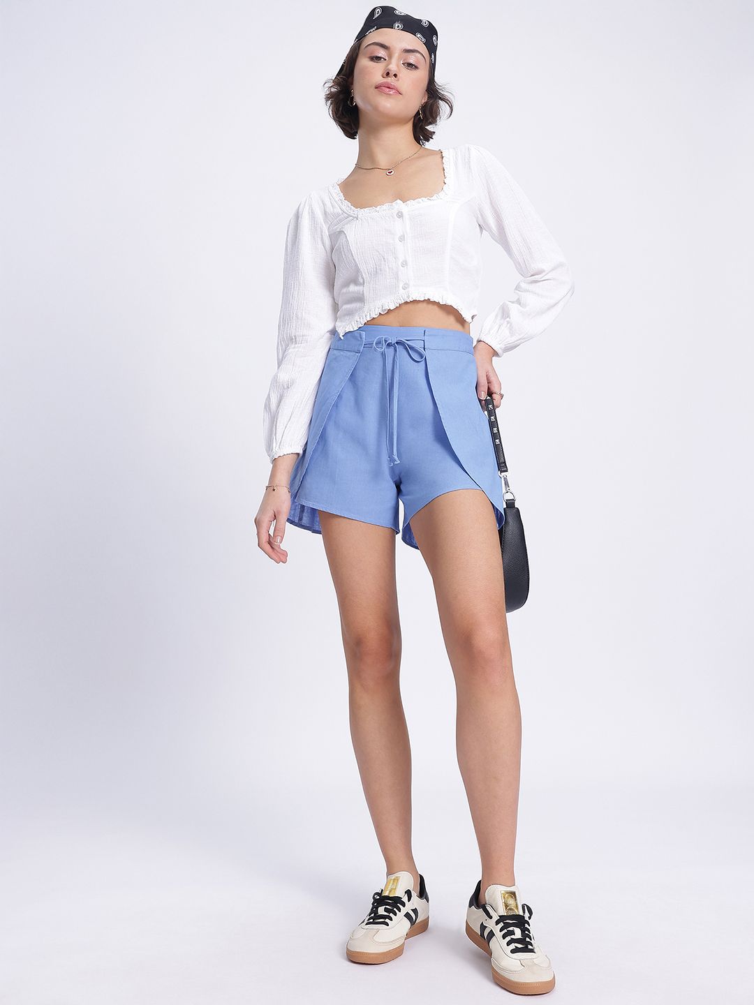 DressBerry Women Layered Lush Shorts