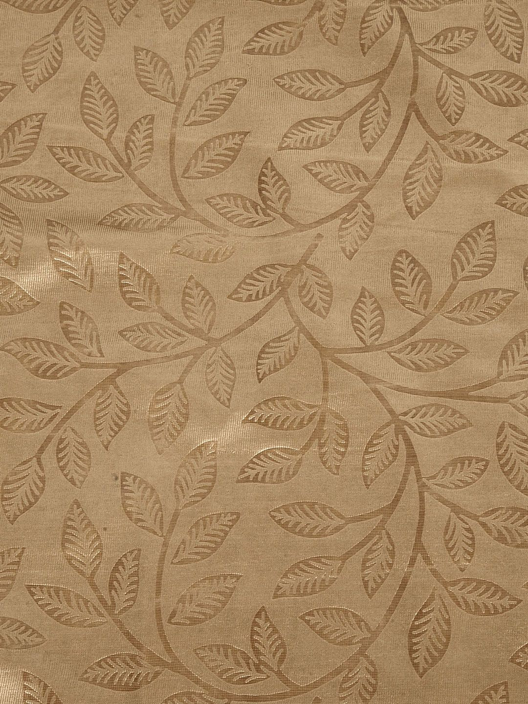 Cortina Bronze-Coloured Set of 2 Embossed Leaf Print Door Curtains