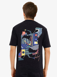RARE RABBIT Men Graphic Printed Graphic Print Others Round Neck Cotton Oversized T-Shirt