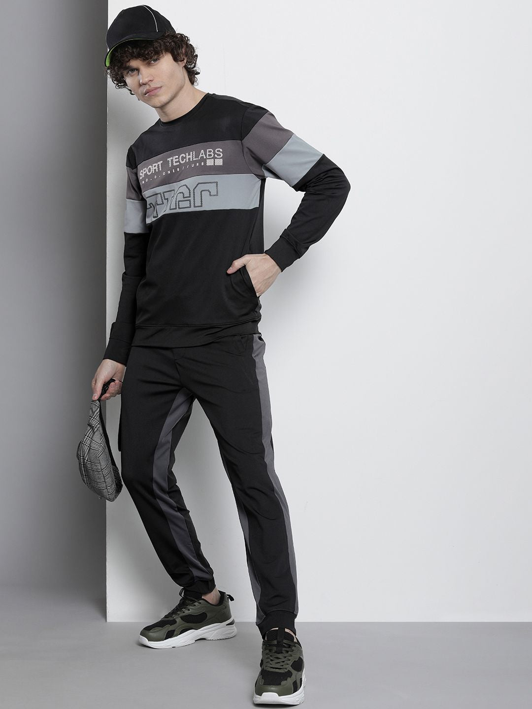 The Indian Garage Co Men Colourblocked Tracksuit