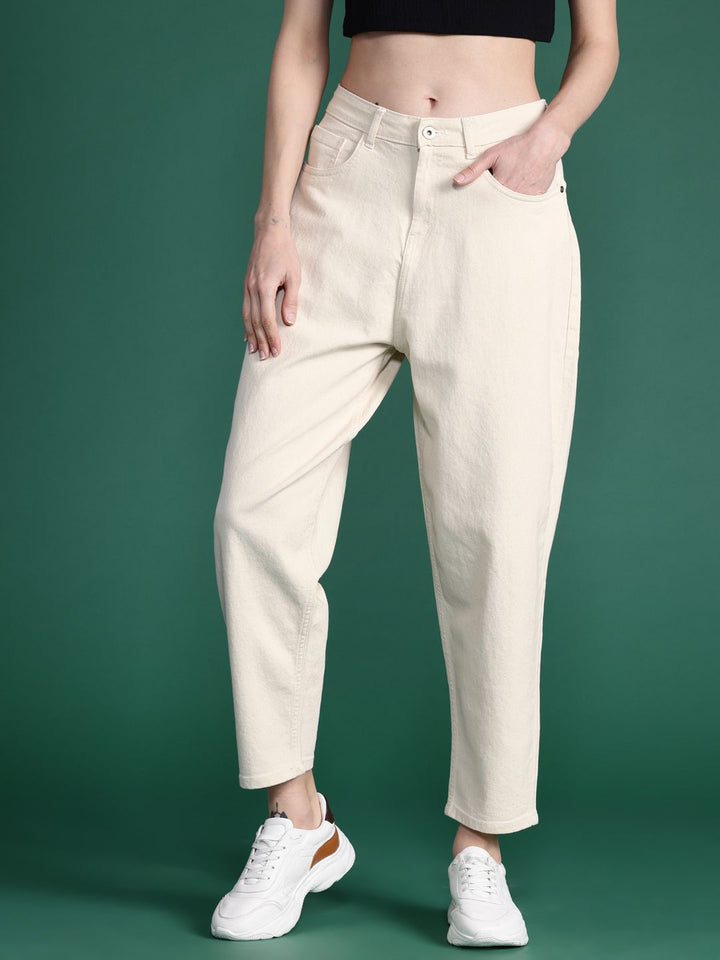 DressBerry Women High-Rise Slouchy Fit Stretchable Jeans