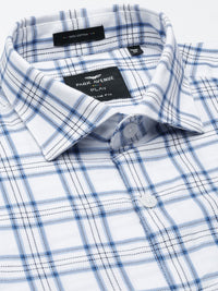 Park Avenue Men Slim Fit Tartan Checks Opaque Pure Cotton Formal Shirt