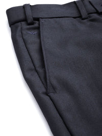 Park Avenue Men Textured Slim Fit Formal Trousers