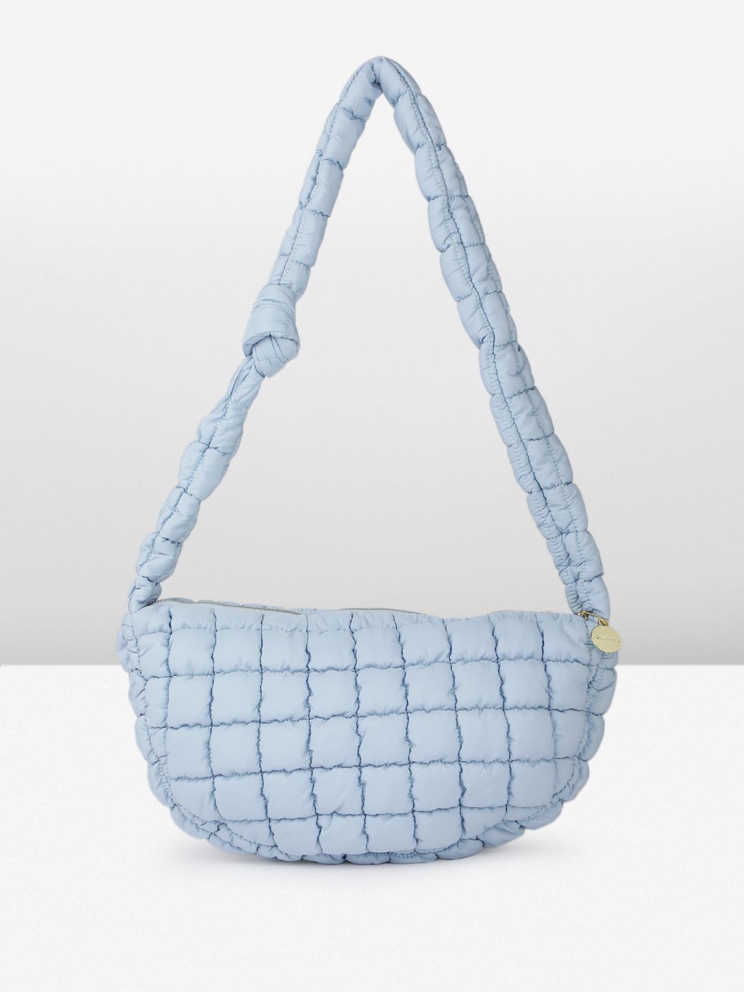 DressBerry Self Design Structured Shoulder Bag with Quilted Detail