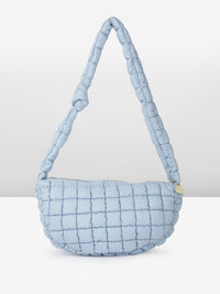 DressBerry Self Design Structured Shoulder Bag with Quilted Detail