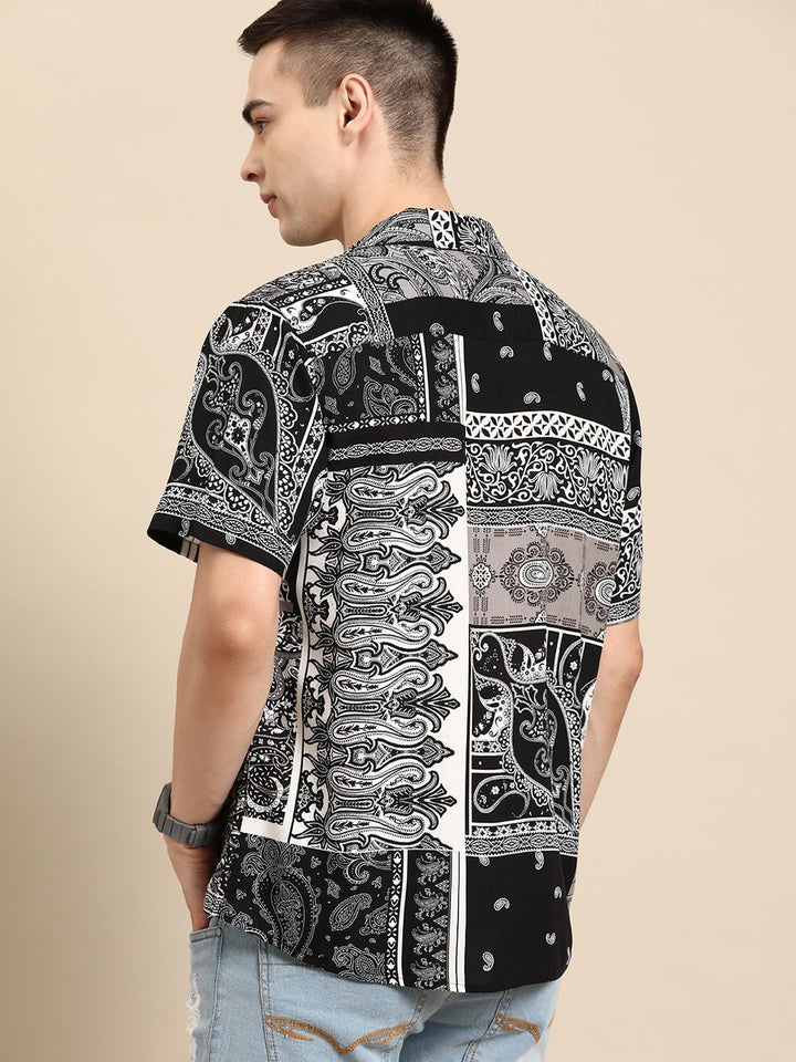 DENNISON  Smart Block Printed Casual Shirt