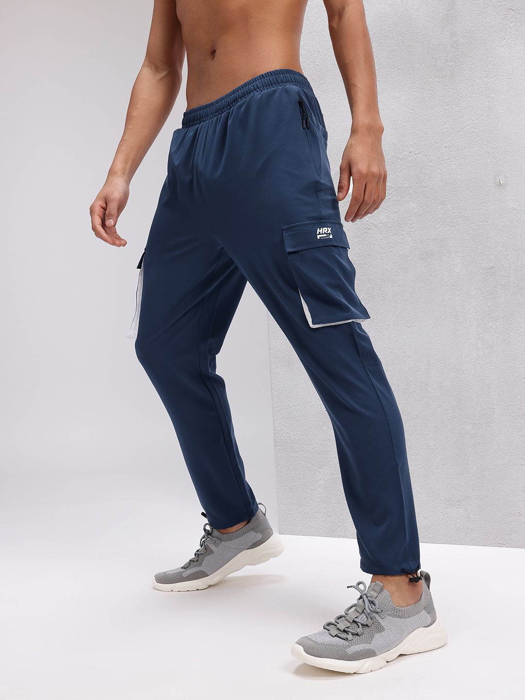 HRX by Hrithik Roshan Men Rapid-Dry Cargo-Style Training Track Pants