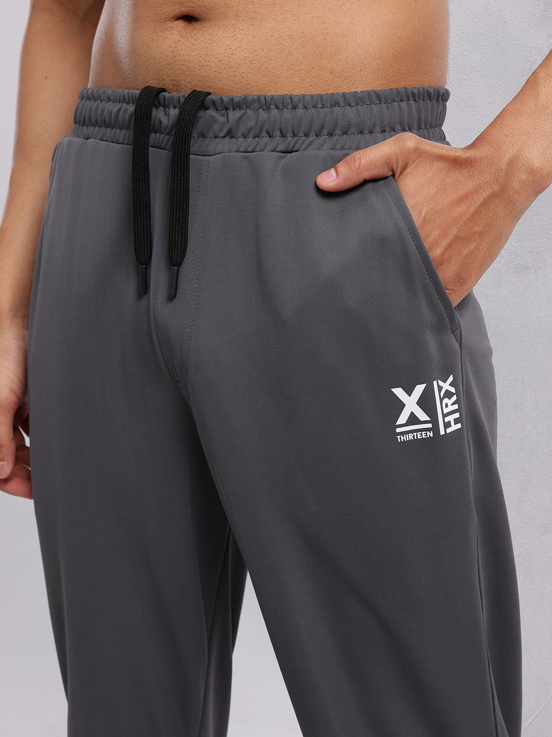 HRX by Hrithik Roshan Men Brand Logo Detail Rapid-Dry Training Joggers