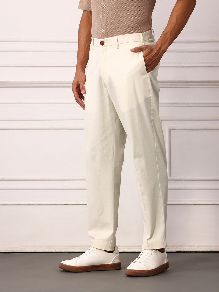 Mr Bowerbird Men Mid-Rise Liberal Fit Heritage Trousers