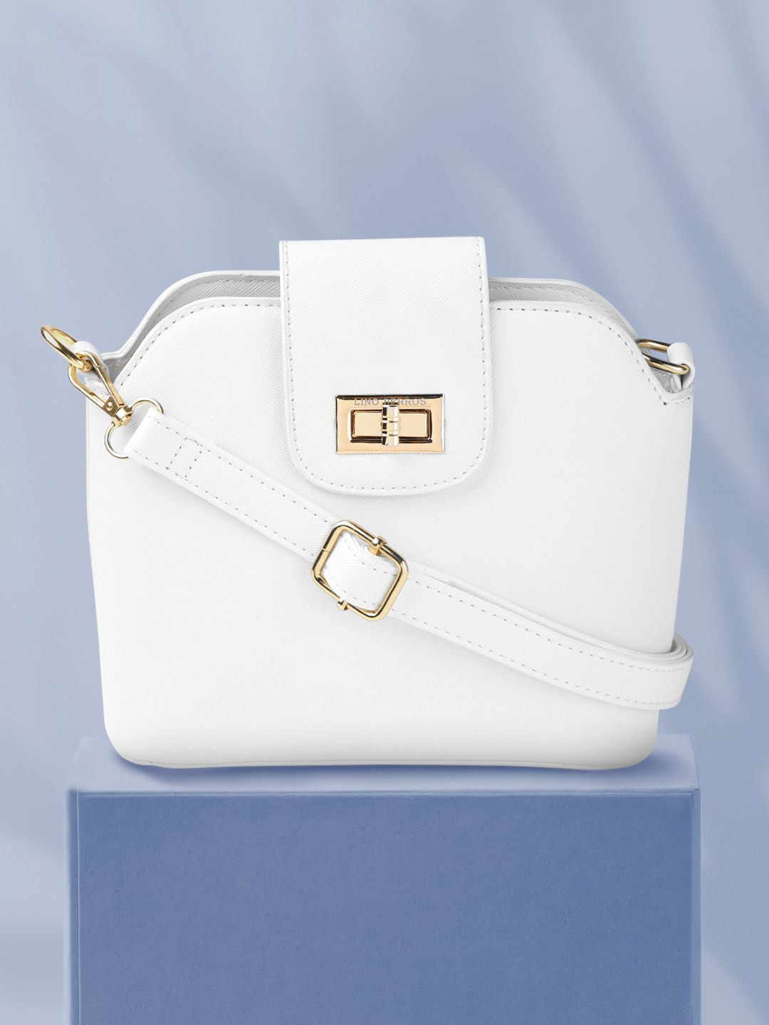 Lino Perros Women White Solid Sling Bag