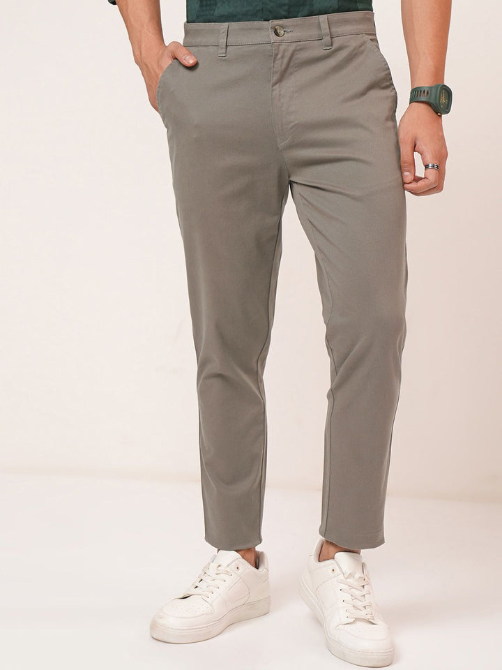 HIGHLANDER Men Soft Feel Twill Chino Trousers