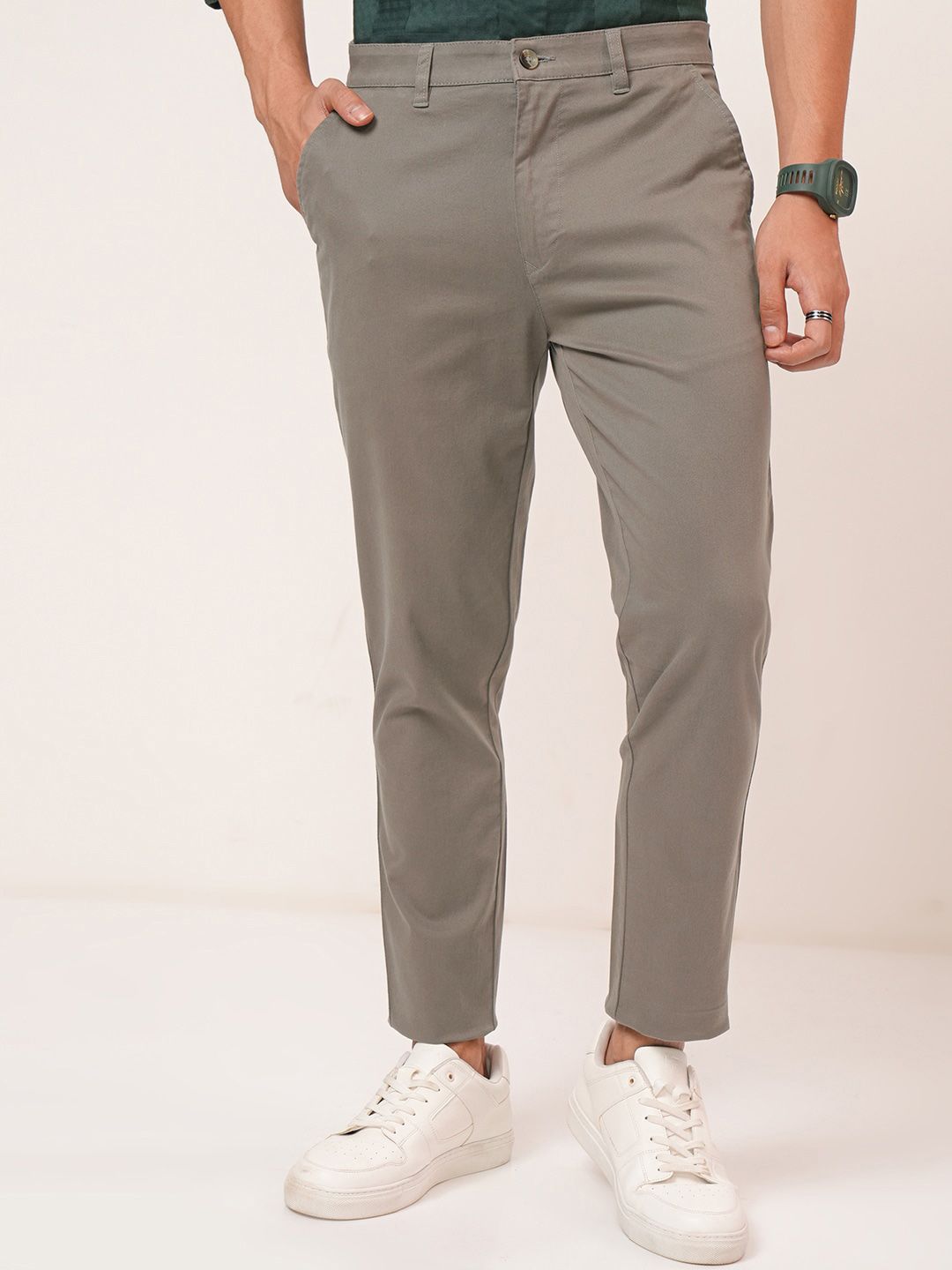 HIGHLANDER Men Soft Feel Twill Chino Trousers