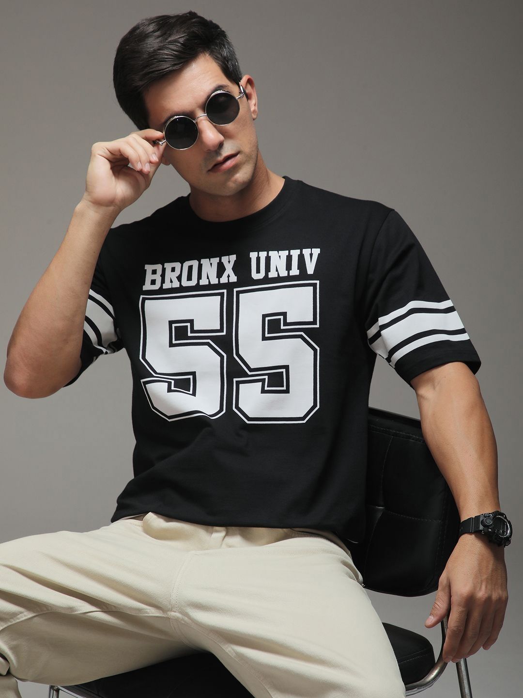 DILLINGER Pure Cotton Oversized Short Sleeve Printed T-shirt