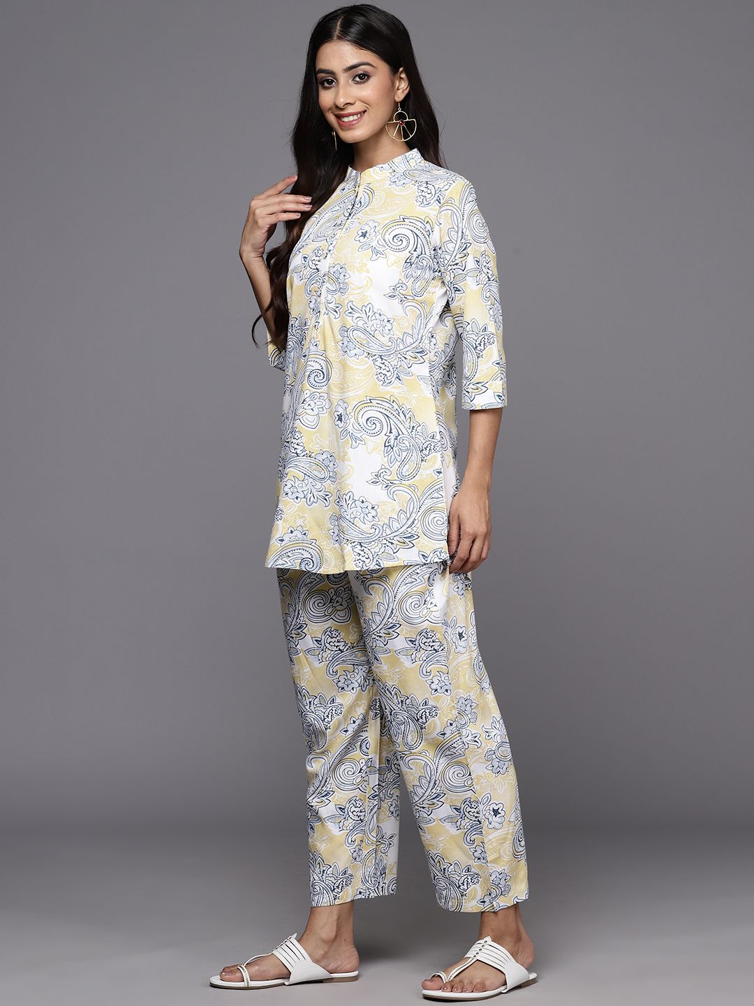 Libas Printed Ethnic Tunic with Trousers