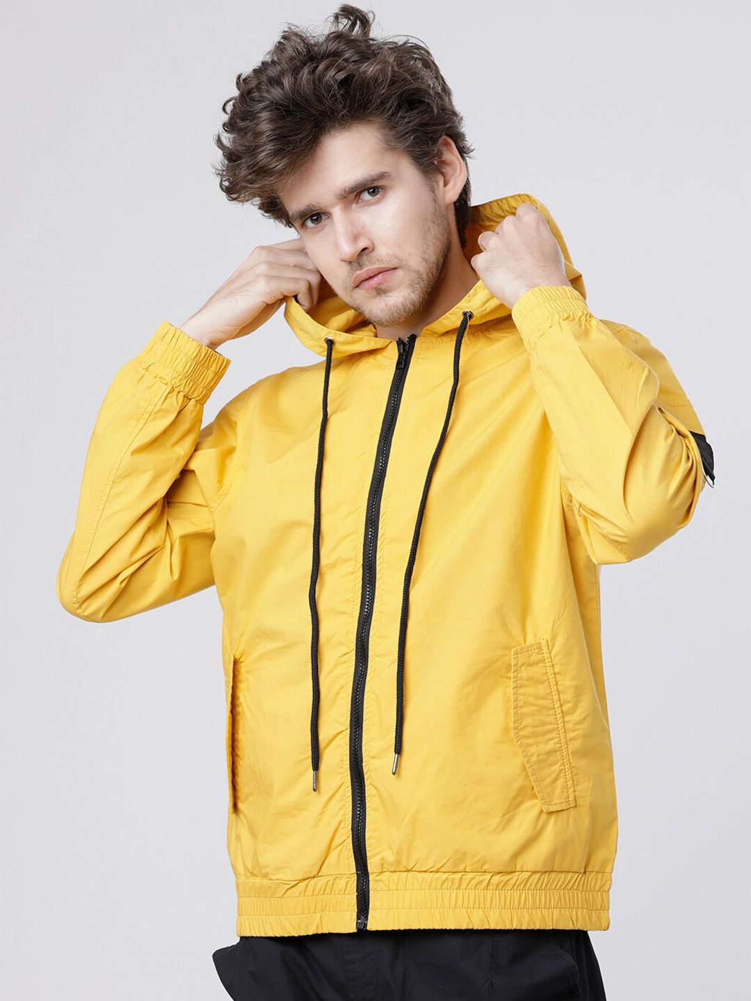 LOCOMOTIVE Men Mustard Colourblocked Tailored Jacket