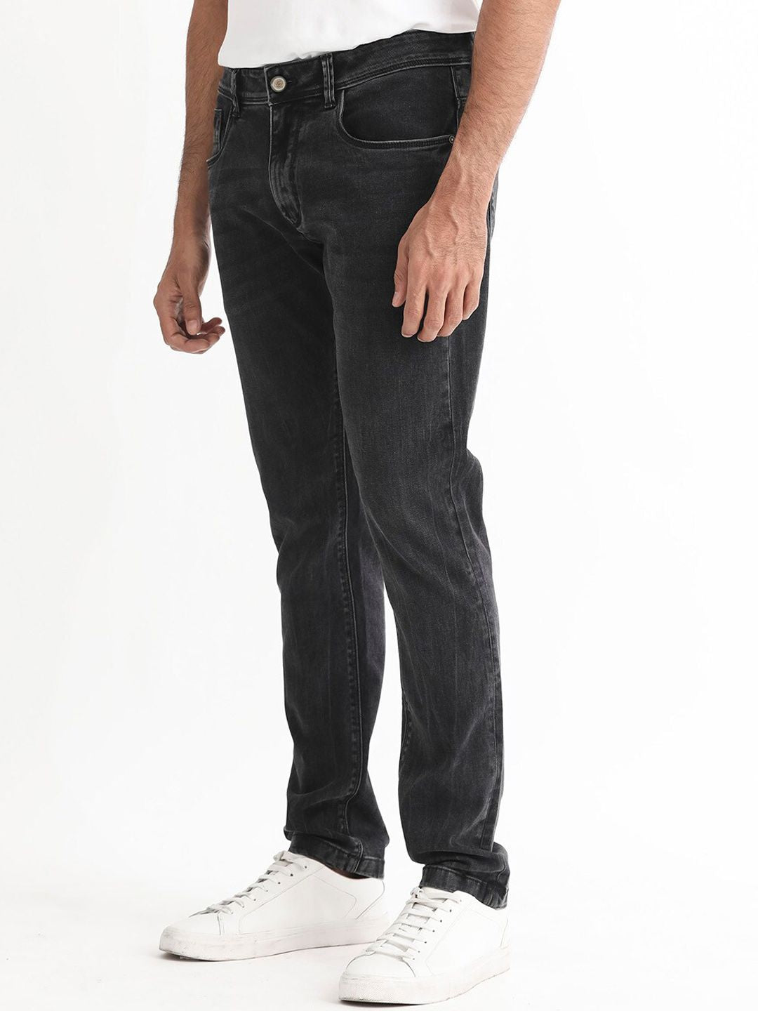 RARE RABBIT Men Reney Slim Fit Mid-Rise Stretchable Jeans