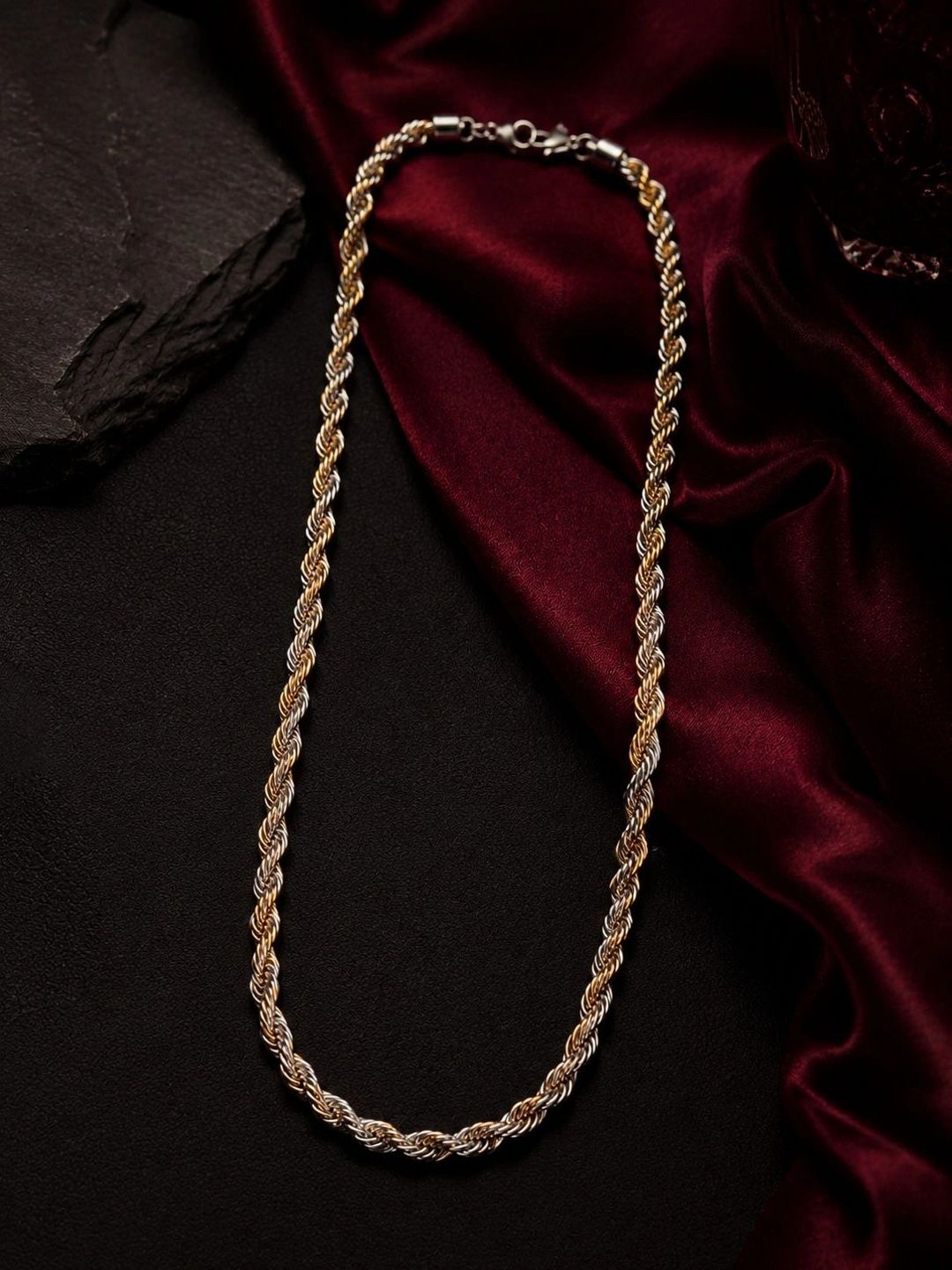 PANASH Men Brass Gold-Plated Chain