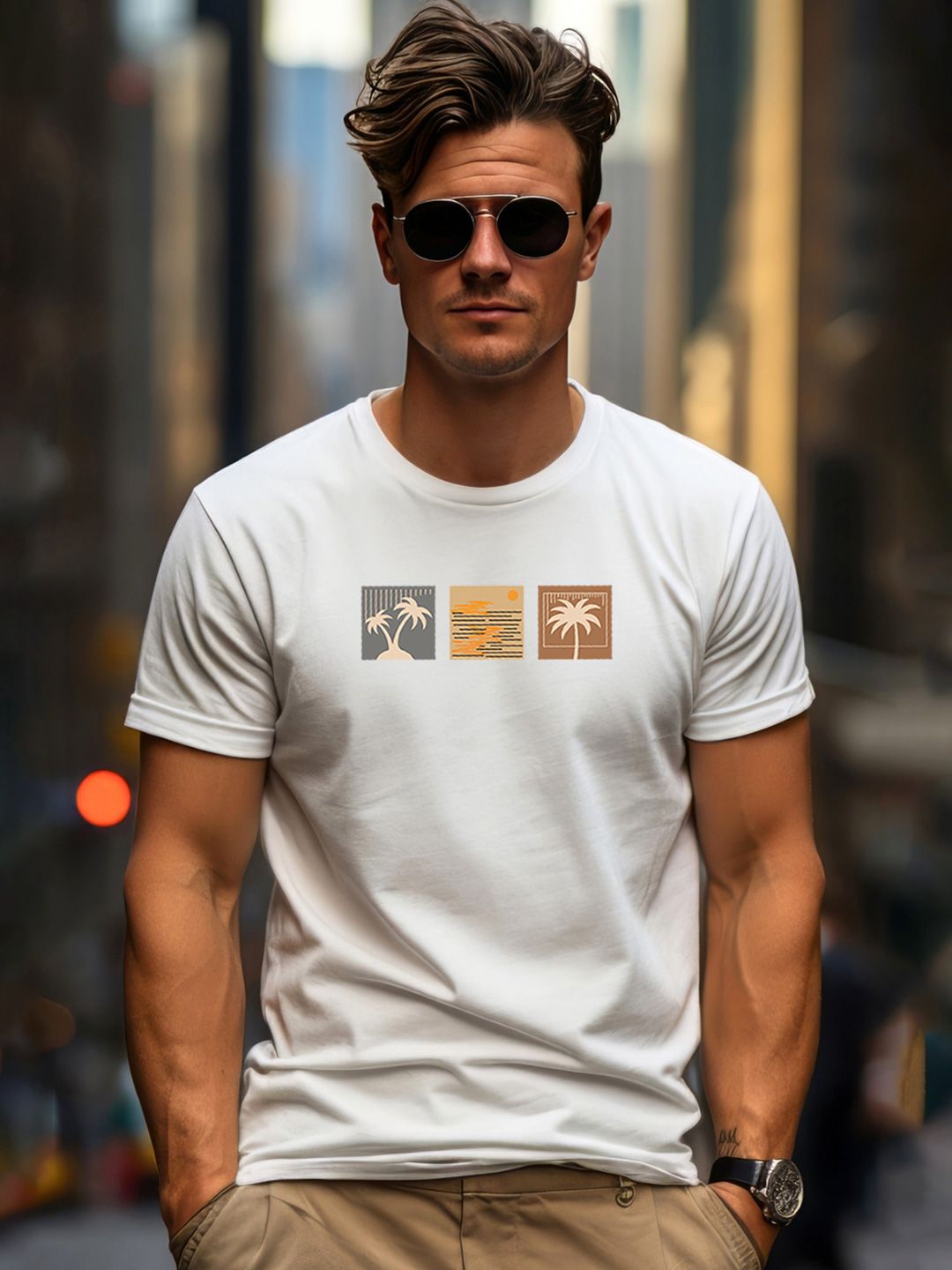 ADRO Men Printed T-shirt