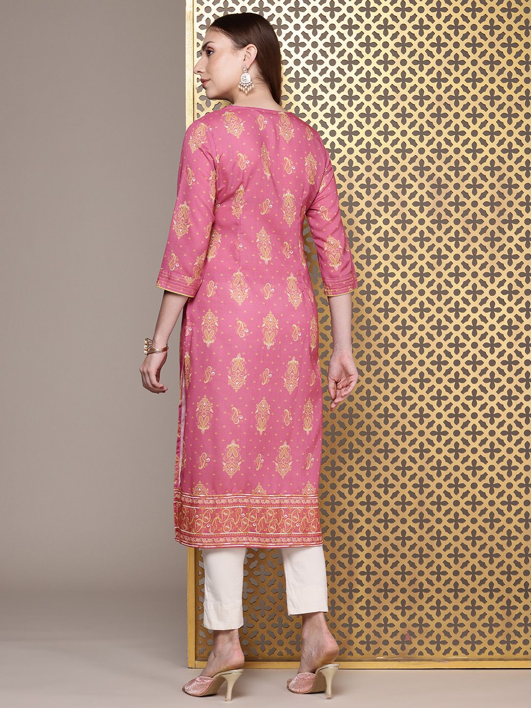 House of Pataudi Ethnic Motifs Printed Jashn Kurta