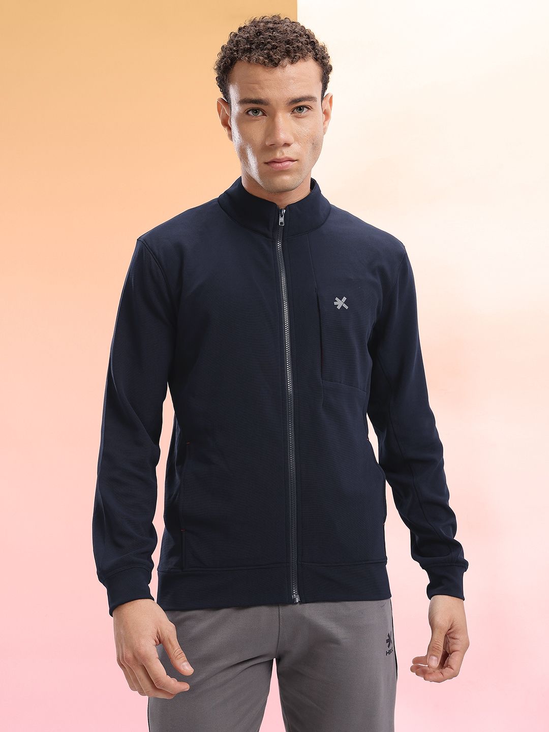 HRX by Hrithik Roshan Mock Collar Tailored Jacket