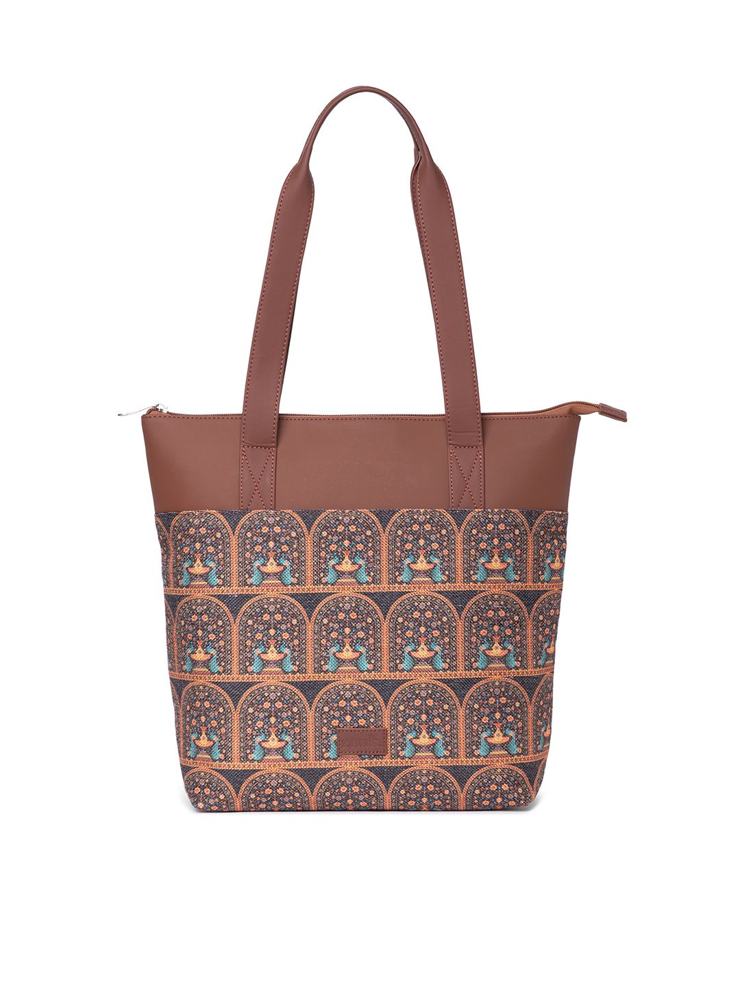 ZOUK Ethnic Motifs Printed Shopper Tote Bag