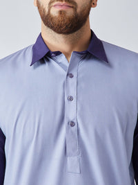 SOJANYA Men Blue Solid Pathani Kurta