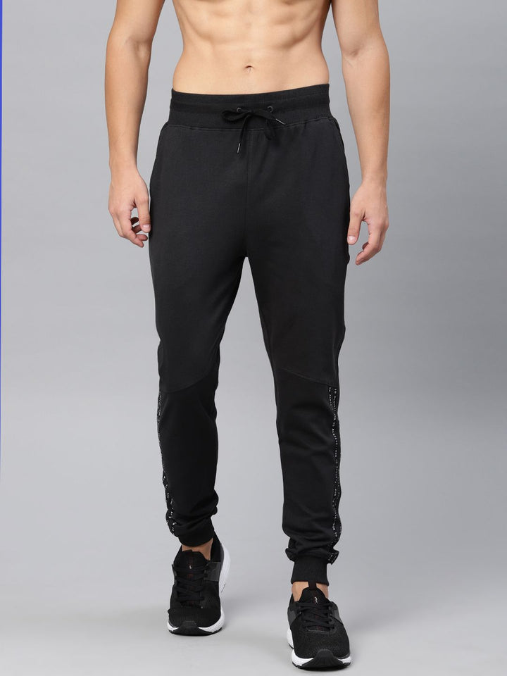 HRX by Hrithik Roshan Men Black Slim Fit Athleisure Solid Joggers