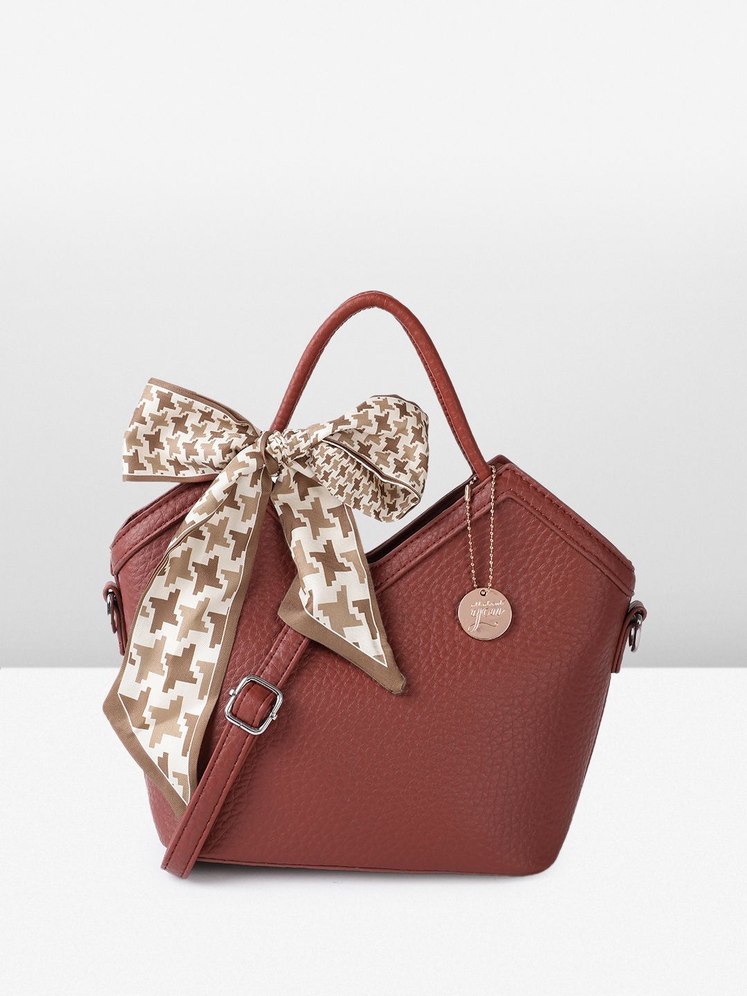 all about you Structured Handheld Bag With Bow Detail